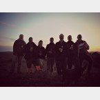 Some of the group at the hill above the site to watch the beacons being lit for the Queen's jubilee