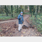  sweeping another path in the Cemetery